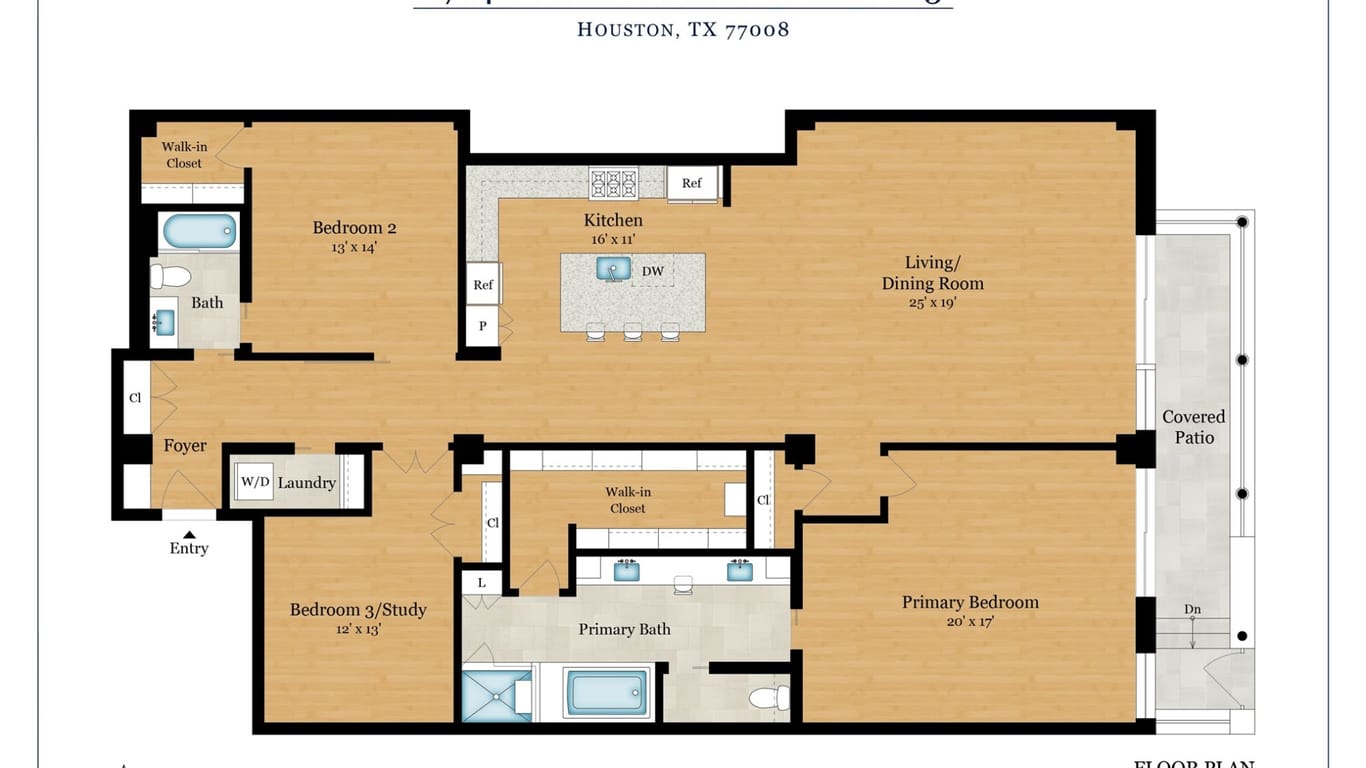 Houston null-story, 3-bed 1714 Ashland Street 105-idx