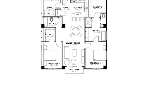 Houston null-story, 2-bed 0 W 17th Street 6B-idx