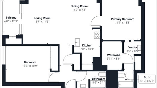 Houston null-story, 2-bed 3525 Sage Road 403-idx