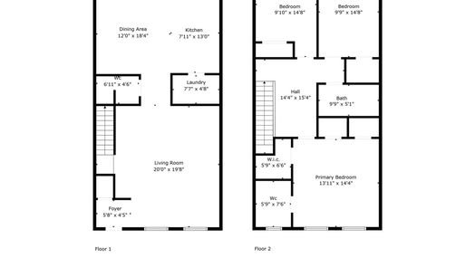 Houston 2-story, 3-bed 6427 Burgoyne Road 14-idx