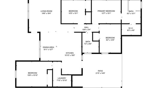 Houston 1-story, 4-bed 5113 W 43rd Street-idx