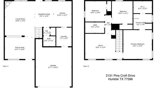 Humble 2-story, 3-bed 2131 Pine Croft Drive-idx