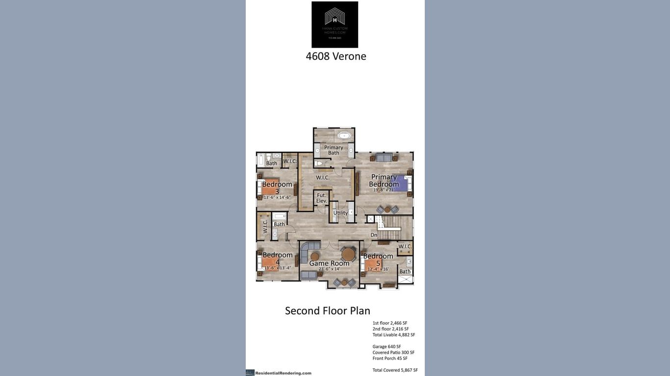 Bellaire 2-story, 5-bed 4608 Verone Street-idx