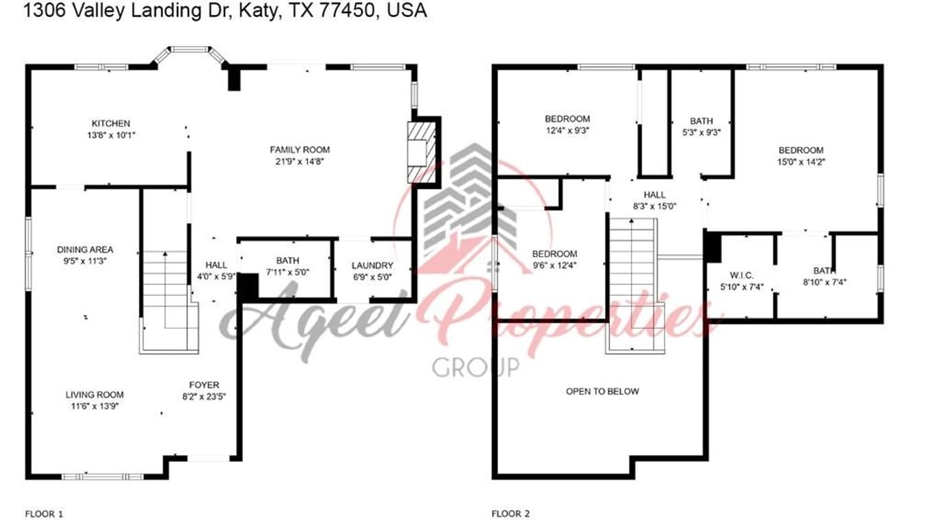 Katy 2-story, 3-bed 1306 Valley Landing Drive-idx