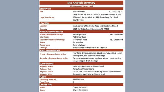Rosenberg null-story, null-bed 1414 Hartledge Road-idx