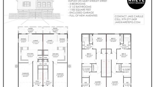 Brenham 2-story, 3-bed 1307/1309 E Alamo Street-idx