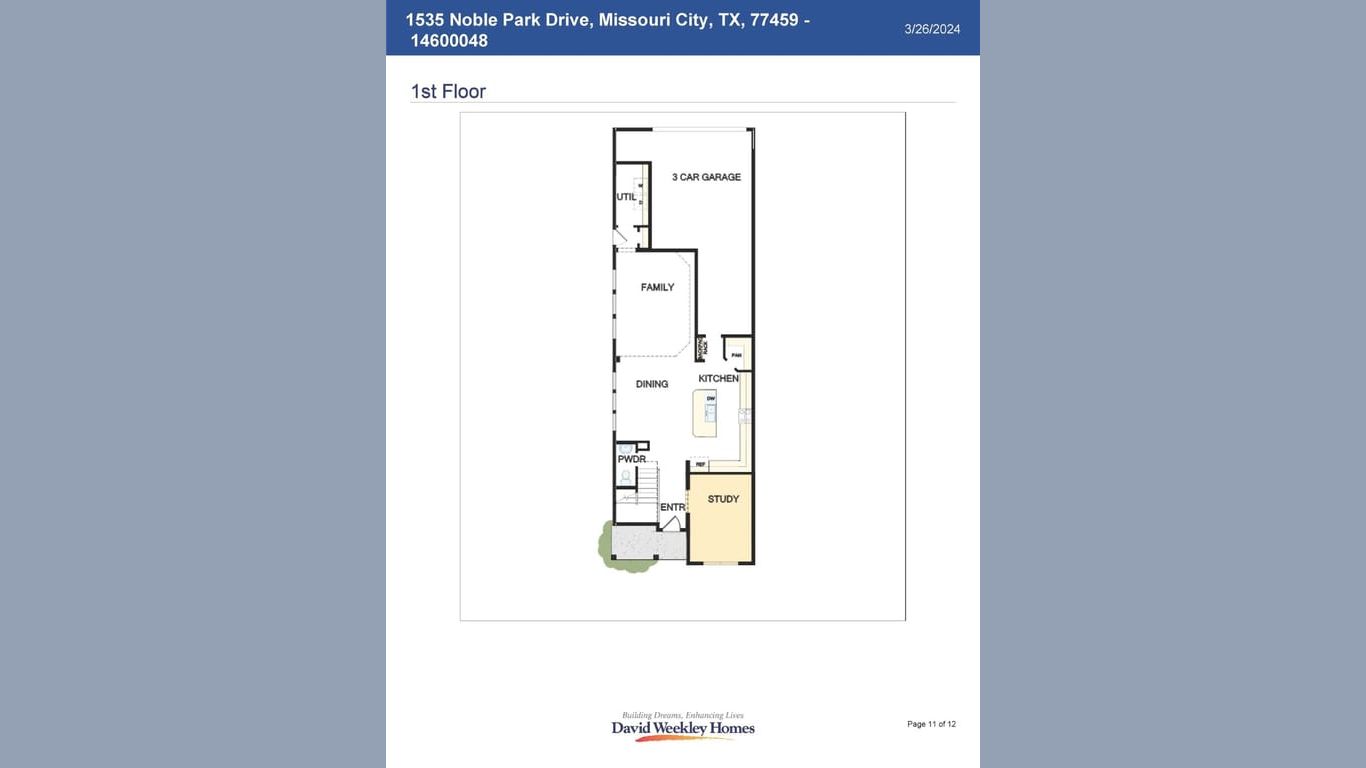 Missouri City 2-story, 3-bed 1535 Noble Park Drive-idx