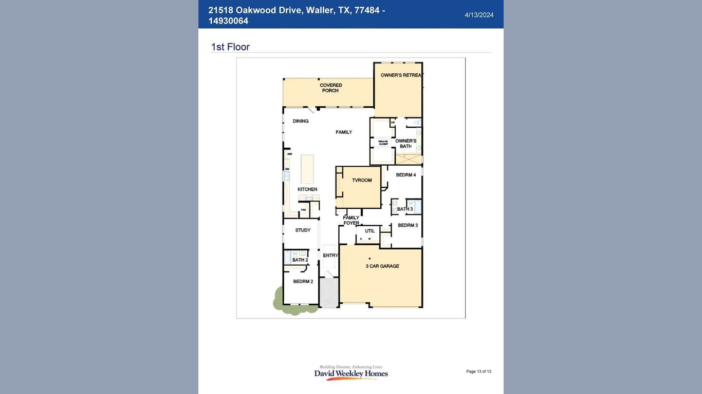 Waller 1-story, 4-bed 21518 Oakwood Drive-idx