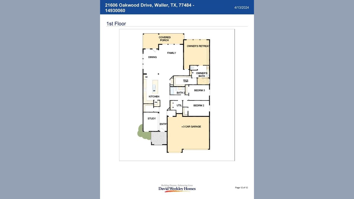 Waller 1-story, 3-bed 21606 Oakwood Drive-idx